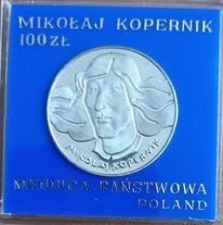 Zdjęcie oferty: 100 ZŁ 1974 - MIKOŁAJ KOPERNIK '74 -MENNICZA-UNC