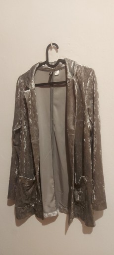 Zdjęcie oferty: Marynarka welurowa s 36 srebrna h&m