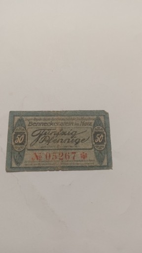 Zdjęcie oferty: 50 Pfennig 1919 rok Niemcy 