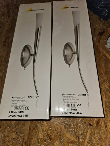 Zdjęcie oferty: Eleganckie kinkiety, dwie sztuki