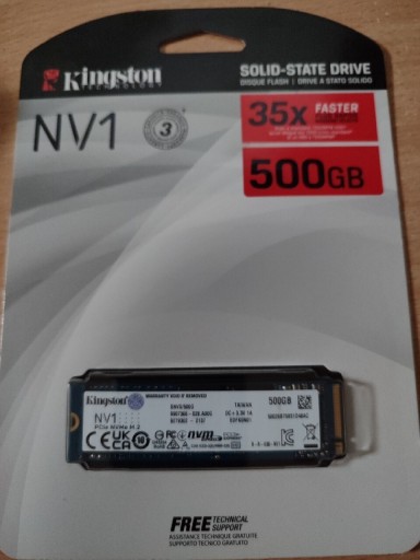 Zdjęcie oferty: Dysk SSD Kingston nv1 500gb lepsza starsza wersja 