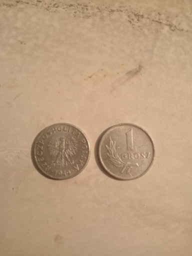Zdjęcie oferty: Numizmatyka 1 grosz z 1949 roku 