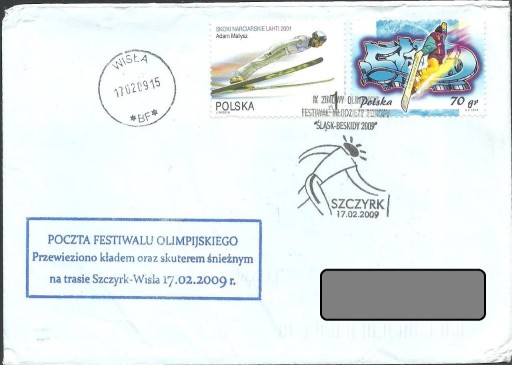 Zdjęcie oferty: Poczta Festiwalu Olimpijskiego Szczyrk Wisła 2009