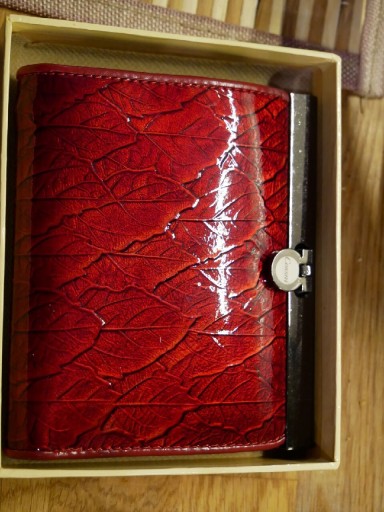 Zdjęcie oferty: Portfel damski czerwony skóra Cossni Italy leather