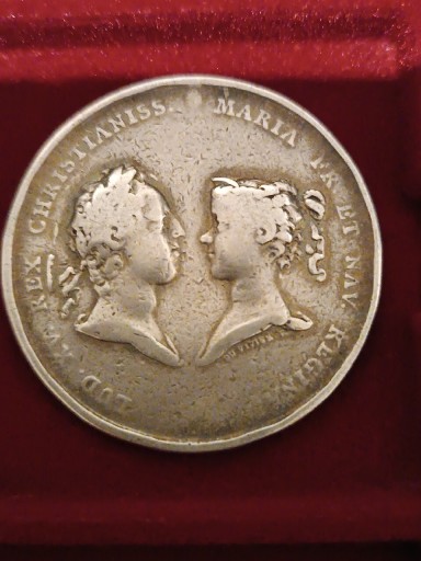 Zdjęcie oferty: Medal 1725 Ludwik XV i Maria Leszczyńska 