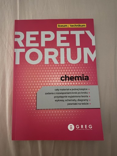 Zdjęcie oferty: Repetytorium do chemii 