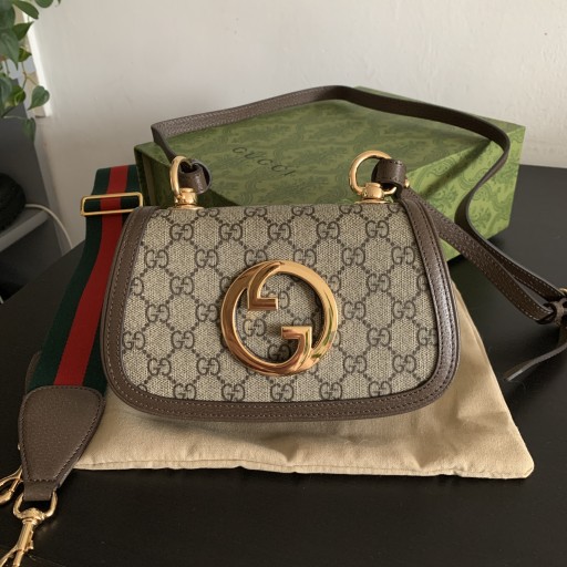 Zdjęcie oferty: Torebka skórzana Gucci monogram złota klamra