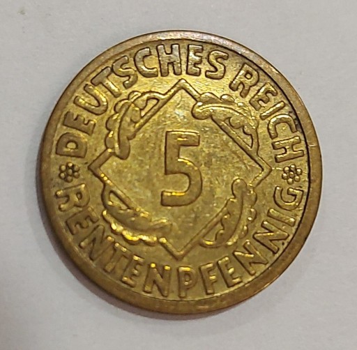Zdjęcie oferty: Monety 5 Rentenpfennig ADEFGJ 1924 r. - 35 szt.