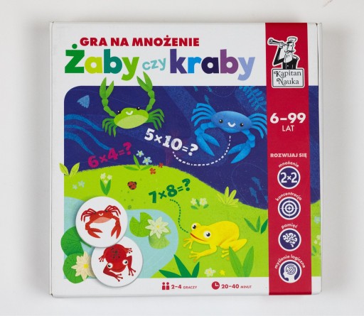 Zdjęcie oferty: Żaby czy kraby Gra na mnożenie