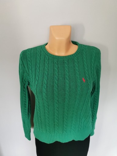 Zdjęcie oferty: Polo RALPH LAUREN sweter bluzka M zieleń butelkowa