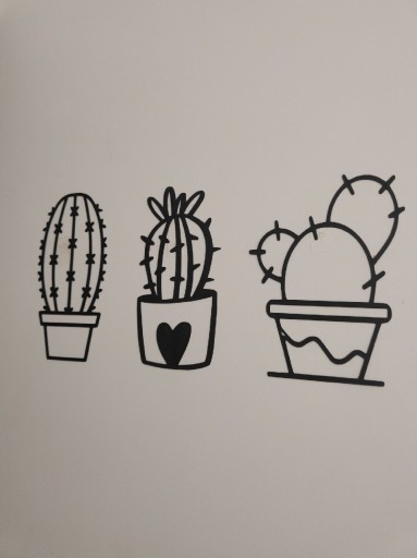 Zdjęcie oferty: Zestaw trzech lekkich ozdób na ścianę 