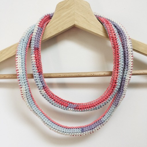 Zdjęcie oferty: Naszyjnik szydełkowy boho handmade bawełna