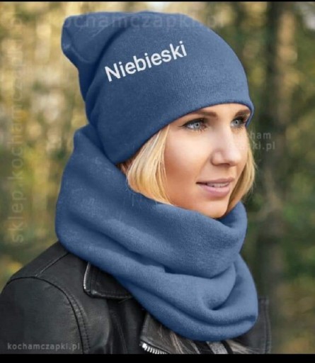 Zdjęcie oferty: Komplet czapka komin Polska produkcja 10%wełny 