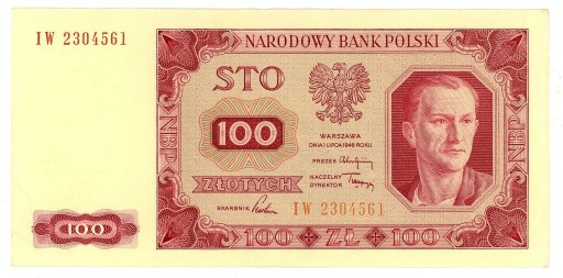 Zdjęcie oferty: 100 złotych 1948 Seria IW