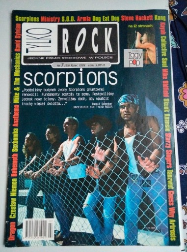 Zdjęcie oferty: Tylko Rock nr 95 7/1999 wkładka IGGY POP 