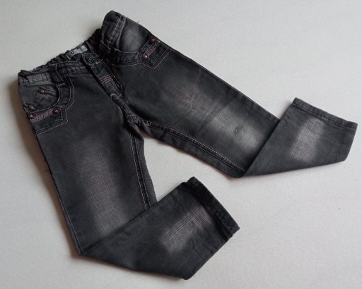 Zdjęcie oferty: spodnie jeansowe r. 104 / 110 przetarcie grafitowe