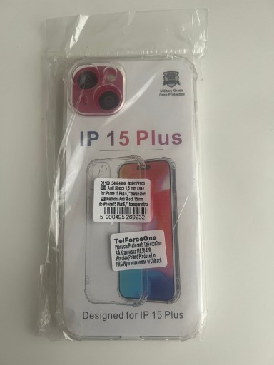 Zdjęcie oferty: Nakładka Anti Shock 1,5 mm iphone 15 plus 6,7”