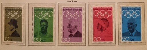 Zdjęcie oferty: Niemcy RFN 1968 olimpiada piękna seria