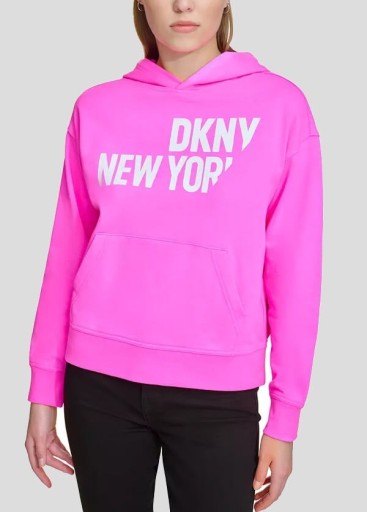 Zdjęcie oferty: DKNY bluza damska z kapturem różowa S