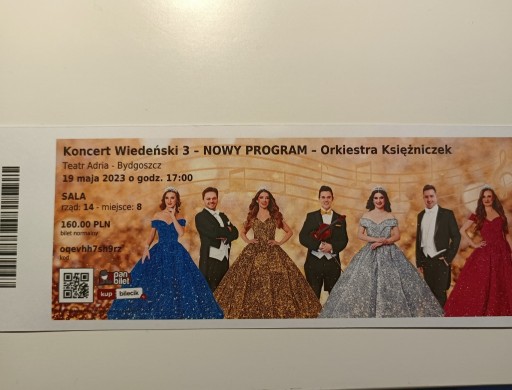 Zdjęcie oferty: Koncert Wiedeński 3 - Kino Adria Bydgoszcz