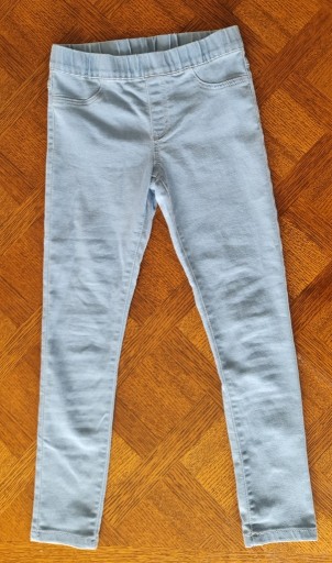 Zdjęcie oferty: Dziewczęce getry jeansowe na gumce rozmiar 152