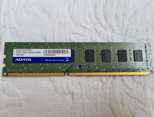 Zdjęcie oferty: Pamięć RAM Adata AD3U DDR3 1333 4GB