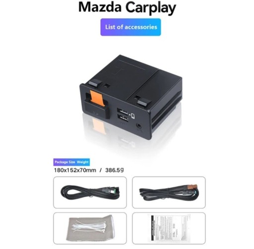 Zdjęcie oferty: Moduł Android Auto, Carplay Mazda 2,3,6 CX MX