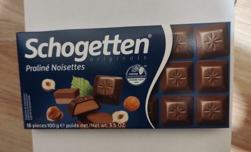 Zdjęcie oferty: Schogeten Praline Noisettes czekolada 100 g