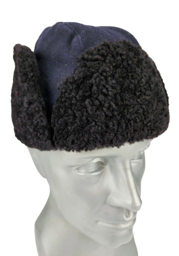 Zdjęcie oferty: Szwedzka czapka zimowa z naturalnym futrem  r.57