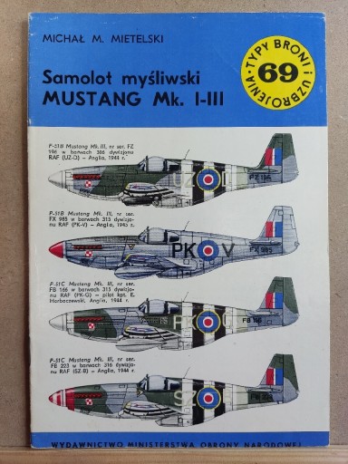 Zdjęcie oferty: TBiU nr 69 - Samolot myśliwski Mustang Mi.I-III