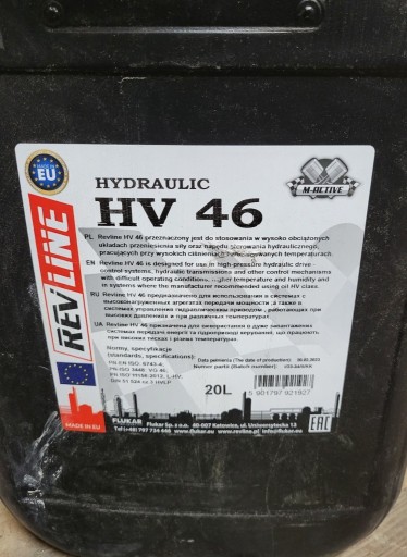 Zdjęcie oferty: Olej hydrauliczny REVLINE HV/HVLP 46