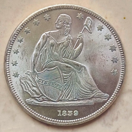 Zdjęcie oferty: Stara Moneta Stany USA Seated Liberty Dollar 1838r