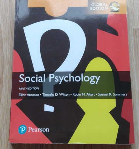 Zdjęcie oferty: Social Psychology, Global Edition (9th ed.)