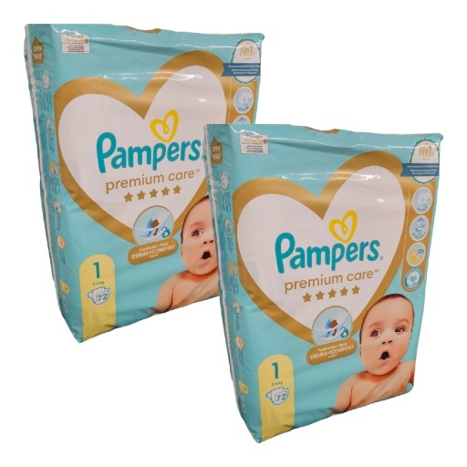 Zdjęcie oferty: Pampersy PAMPERS Premium Care 1 / 144 szt.