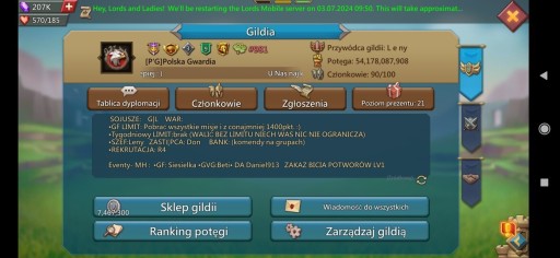 Zdjęcie oferty: Konto do gry lords mobile