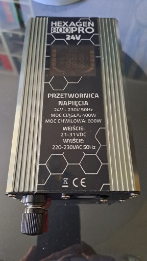 Zdjęcie oferty: Przetwornica Hexegen 800 Pro 24V/400W/800W  