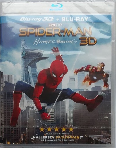 Zdjęcie oferty: SPIDER-MAN: HOMECOMING 3D (2 BLU-RAY 3D/2D) FOLIA