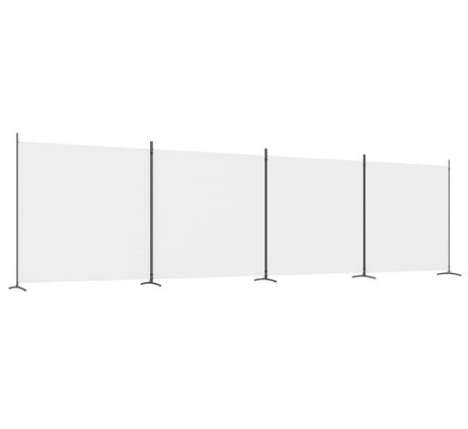 Zdjęcie oferty: Parawan 4-panelowy, biały, 698x180 cm, tkanina