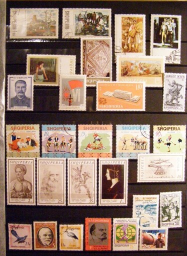Zdjęcie oferty: Kolekcja znaczków Albania ,Sztuka.
