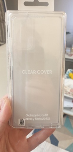 Zdjęcie oferty: Oryginalne etui clear cover do Samsung Note 20