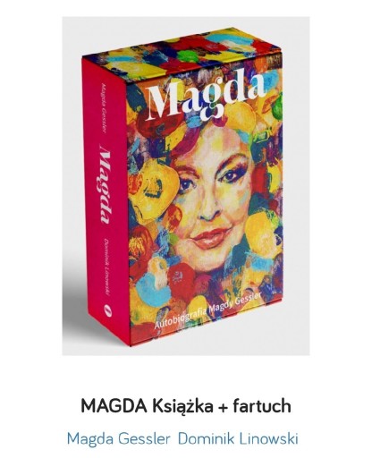 Zdjęcie oferty: Biografia Magdy Gessler + fartuch