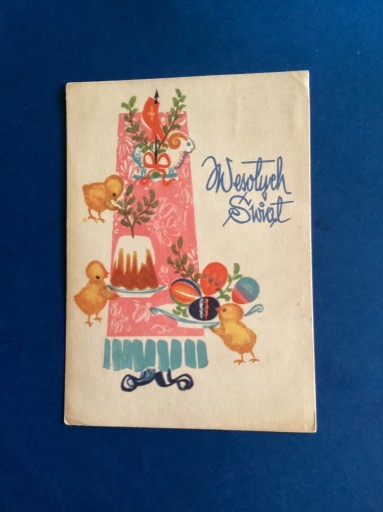 Zdjęcie oferty: 2693. WIESŁAWA GROSSET - POCZTÓWKA - „WIELKANOC” - 1960 rok