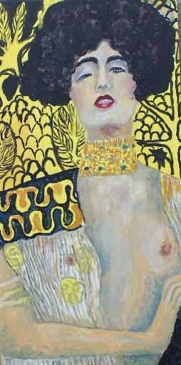 Zdjęcie oferty: obraz olejny kopia Gustav Klimt Judyta secesja