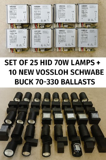 Zdjęcie oferty: Tylko dziś tj25.10 okazja ZESTAW 25x LAMPY HID 70W + 10x STATECZNIK 70-330