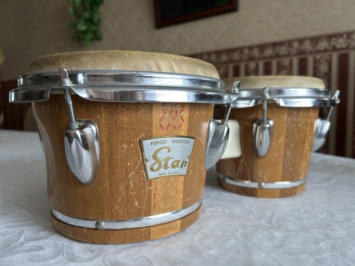 Zdjęcie oferty: Drewniane Bongo STAR PERFECT PERCUSSION M.I.JAPAN