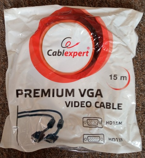 Zdjęcie oferty: Kabel VGA HD15M/HD15M 15m