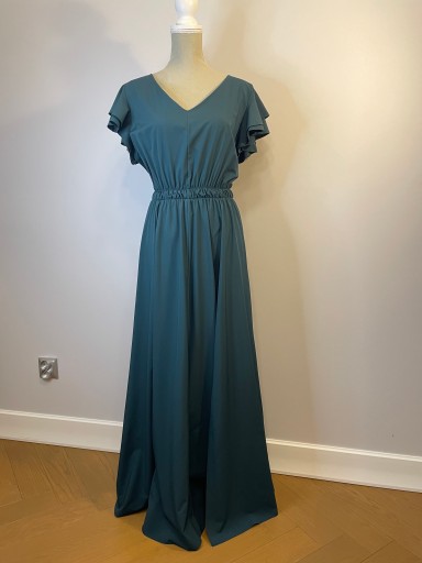 Zdjęcie oferty: Ciemnozielona sukienka maxi z dekoltem V XL numoco