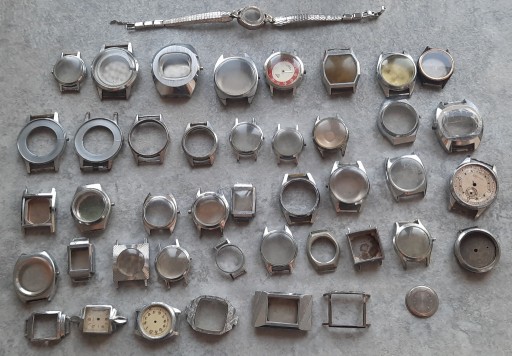Zdjęcie oferty: Koperty do zegarków, złom zegarm. części (4)