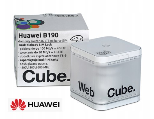 Zdjęcie oferty: Router 3G 4G LTE na kartę SIM Huawei  B190