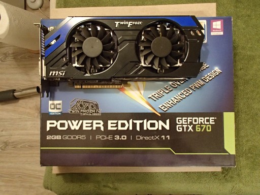Zdjęcie oferty: Geforce GTX 670 twin frozr 2GB MSI